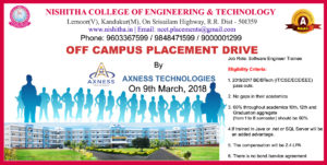 Axness Technologies Off Campus Drive
